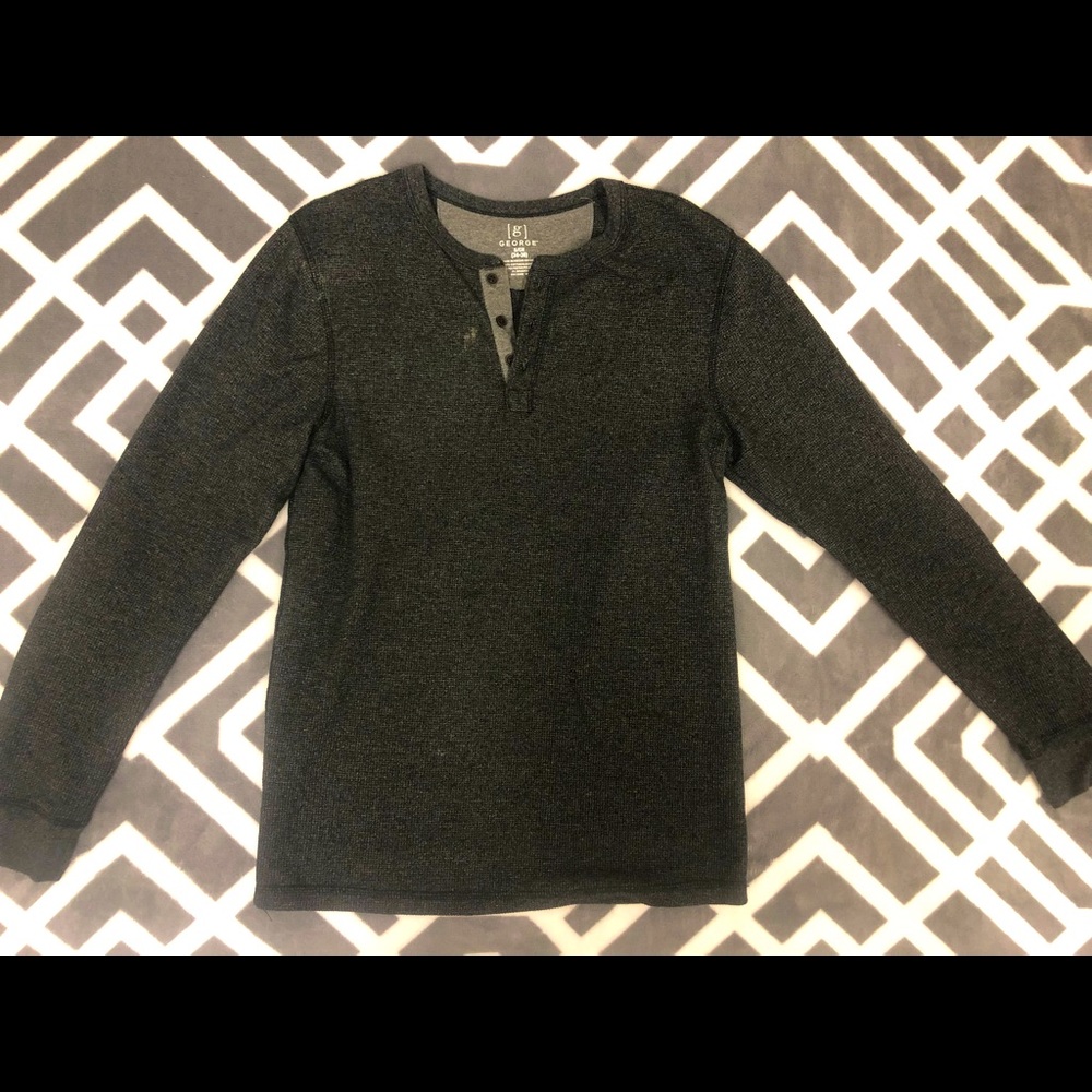 Grey men’s thermal long sleeve - S